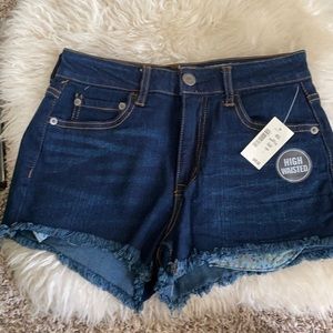 NEW! Aeropostale High waisted dark denim shorts
